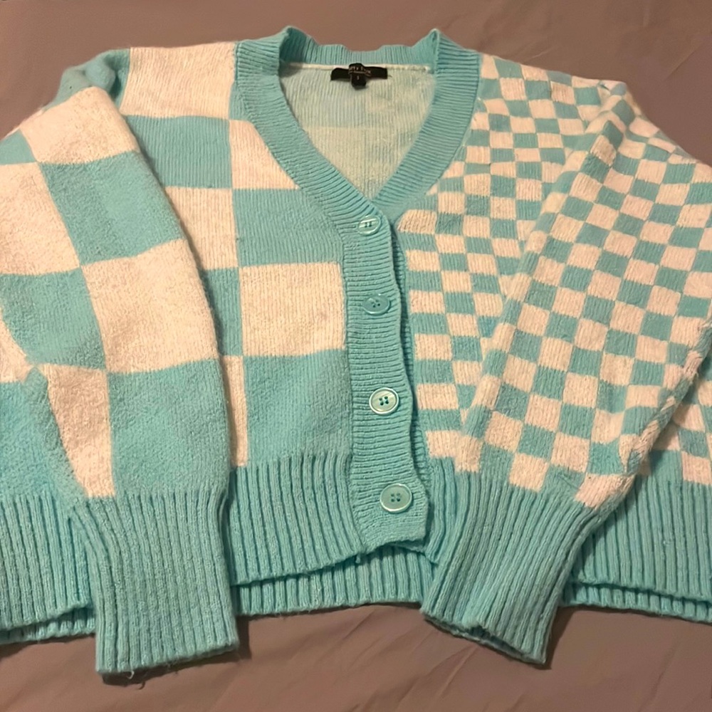 Blue Knitted Sweater